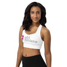 Load image into Gallery viewer, Girl Athlete Longline Sports Bra (Black)