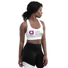 Load image into Gallery viewer, Girl Athlete Longline Sports Bra (White)