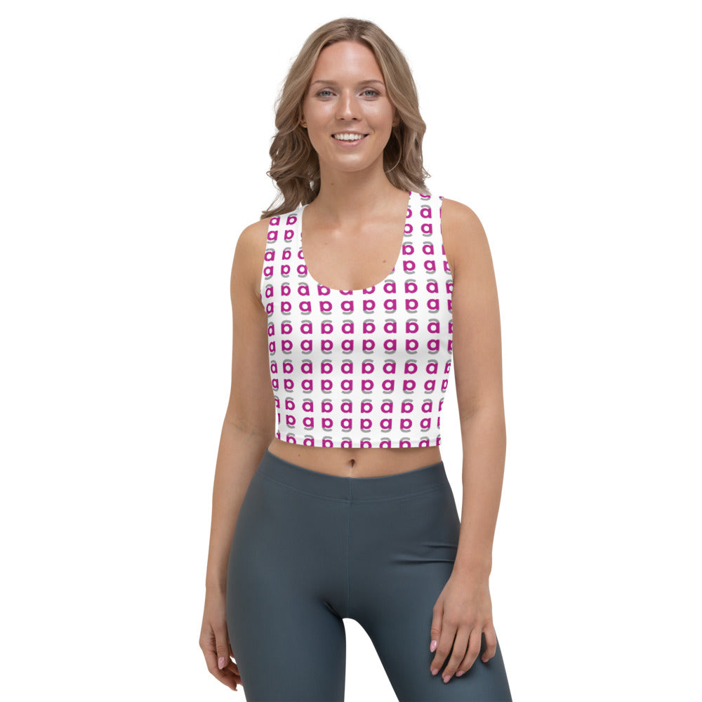Girl Athlete Sport Crop (White)