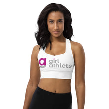 Load image into Gallery viewer, Girl Athlete Longline Sports Bra (Black)
