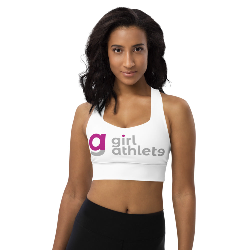 Girl Athlete Longline Sports Bra (Black)