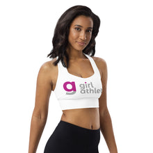 Load image into Gallery viewer, Girl Athlete Longline Sports Bra (Black)
